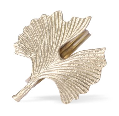 Beyaz arkaplanda tablo ayarları için dekoratif halka