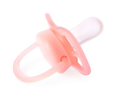 Bir bebek emziği beyaza izole edilmiş.