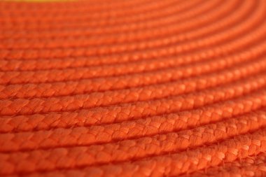 Arkaplan olarak turuncu hasır dokusu, yakın görünüm