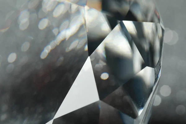Beautiful Dazzling Diamond Blurred Background Closeup View — Stok fotoğraf
