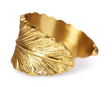 Decorative ring for napkin on white background