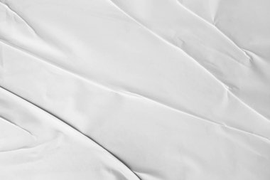 Beyaz buruşmuş kağıdın dokusu, yakın görünüm