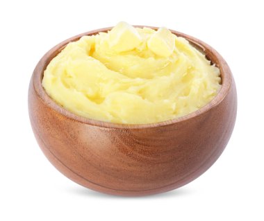Bowl of delicious mashed potato with butter