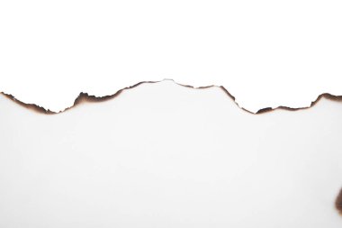 Koyu renk kenarlı bir kağıt parçası, beyaz, üst manzaralı. Metin için boşluk