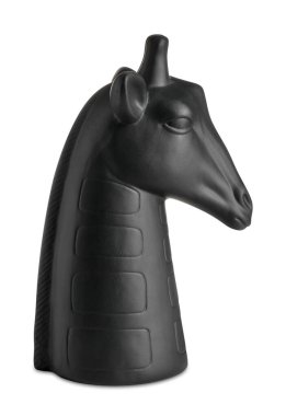 Decorative figure of giraffe on white background