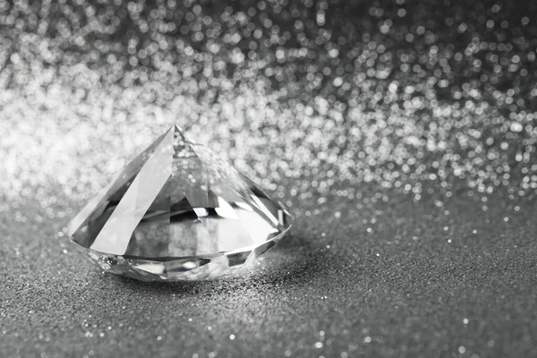 Beautiful Dazzling Diamond Shiny Glitter Background Space Text Precious Gemstone — Foto de Stock