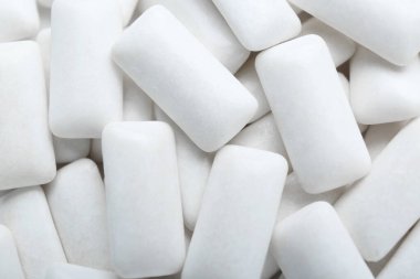 Arka plan olarak lezzetli beyaz diş etleri, üst görünüm