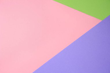 Colorful sheets of paper as background, top view