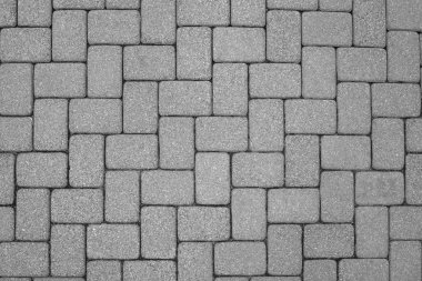 Taş kenarı manzarası, üst manzara. Yaya yolu örtüsü