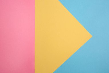 Colorful sheets of paper as background, top view