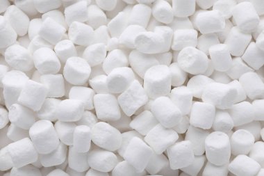 Many delicious sweet marshmallows as background, closeup