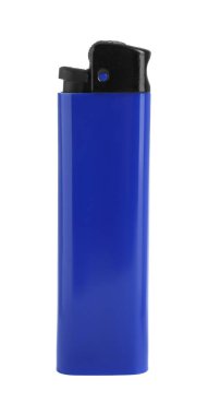 Stylish small pocket lighter isolated on white