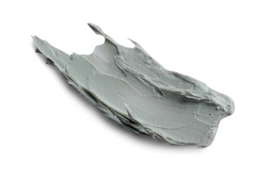 Sample of facial mask isolated on white, top view