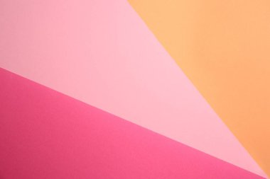 Colorful sheets of paper as background, top view