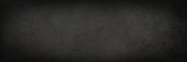 Texture of dark grey stone surface as background, closeup. Banner design