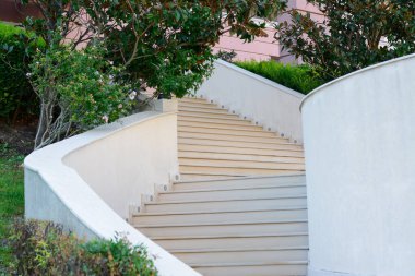Beautiful stone stairs outdoors on sunny day
