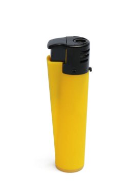 Stylish small pocket lighter isolated on white