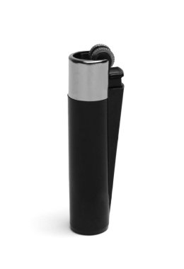 Stylish small pocket lighter isolated on white