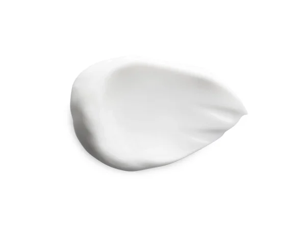 Muestra Crema Facial Aislada Blanco Vista Superior — Foto de Stock