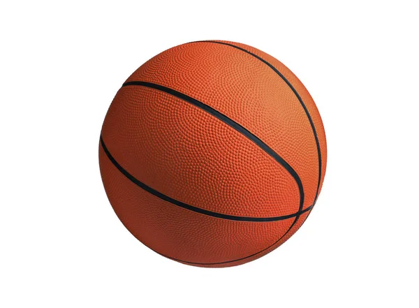 New Orange Basketball Ball Isolated White — Stock Photo, Image