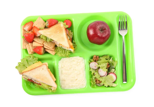 Lunch Tray Stock Photo - Download Image Now - Tray, Lunch