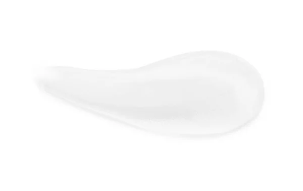 Şeffaf Jel Örneği Beyaz Üst Görünümde Izole — Stok fotoğraf