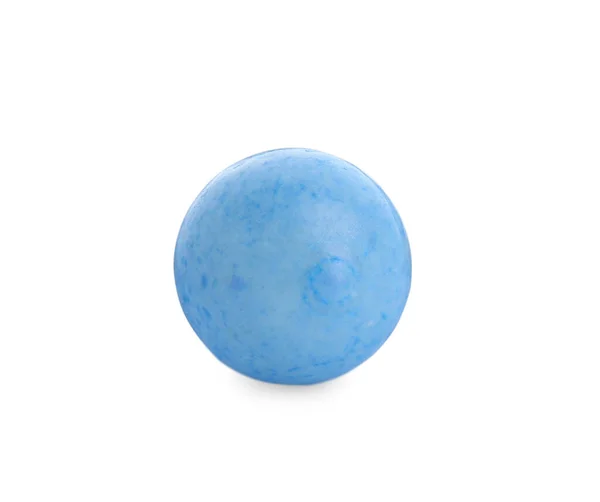 一个浅蓝色的胶球 白色隔离 — 图库照片