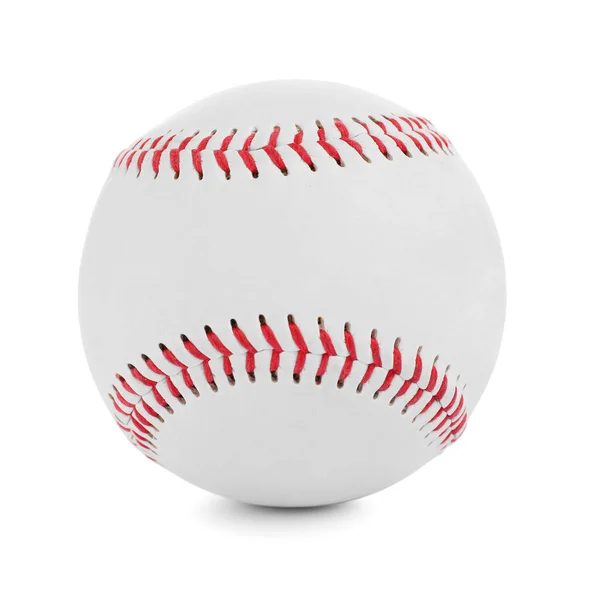 白に隔離された新しい伝統的な野球ボール — ストック写真