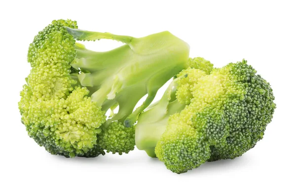 Fresh Broccoli Isolated White Edible Green Plant — Stock Photo, Image