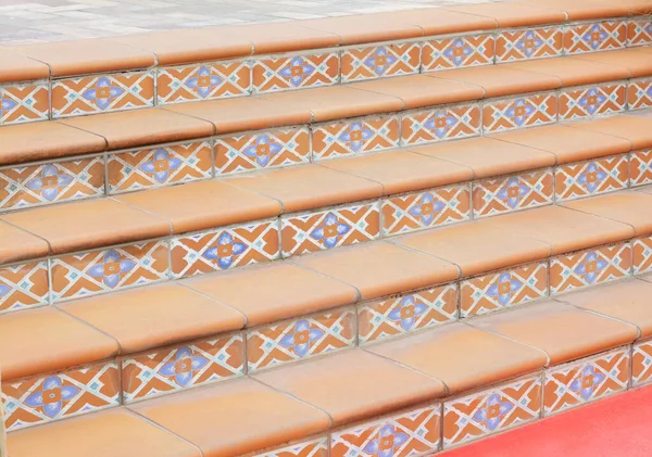 Blick Auf Schöne Treppen Mit Muster Freien — Stockfoto
