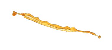 Splash of tasty fresh juice isolated on white