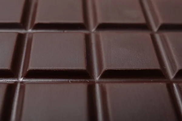 Delicious Dark Chocolate Bar Background Closeup — Stock Photo, Image