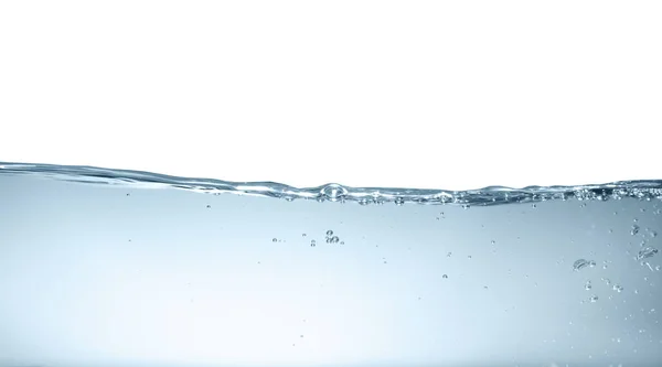 Blasen Klarem Wasser Auf Grauem Hintergrund — Stockfoto
