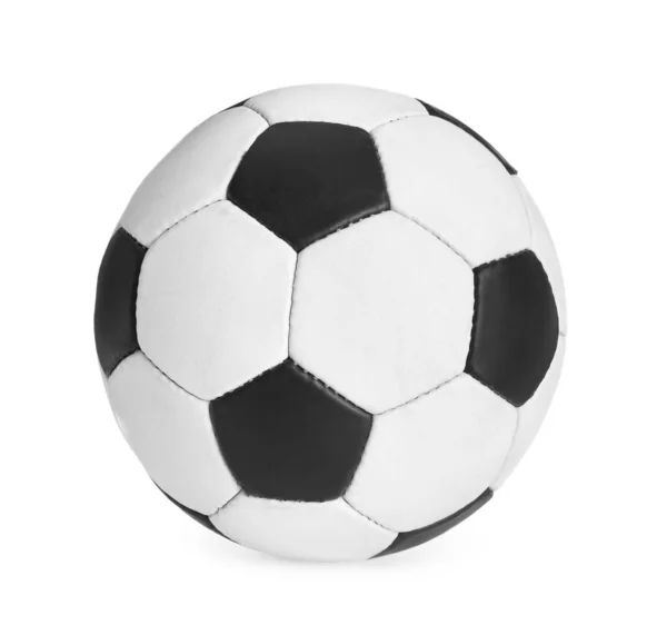 Bola Futebol Fundo Branco Equipamento Futebol — Fotografia de Stock