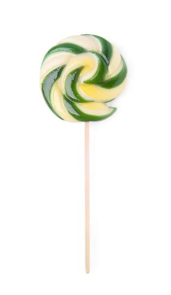 Colorful Lollipop Isolated White Top View — Stock Photo, Image