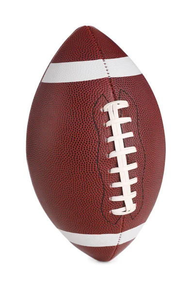 Leather American Football Ball White Background — Stock Photo, Image