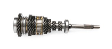 New gearbox secondary shaft on white background