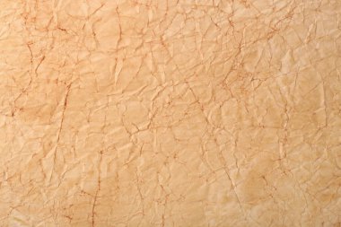Arkaplan olarak eski parşömen kağıdı sayfası, üst görünüm