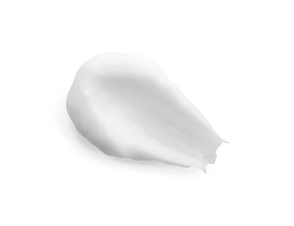 Sample Facial Cream Isolated White Top View — Stok fotoğraf