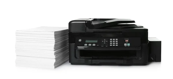 백지위에 현대판 인쇄업자 — 스톡 사진