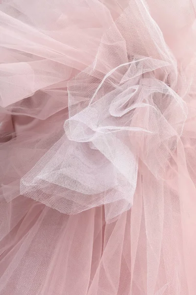 Beautiful Tulle Fabric Background Closeup View — Photo