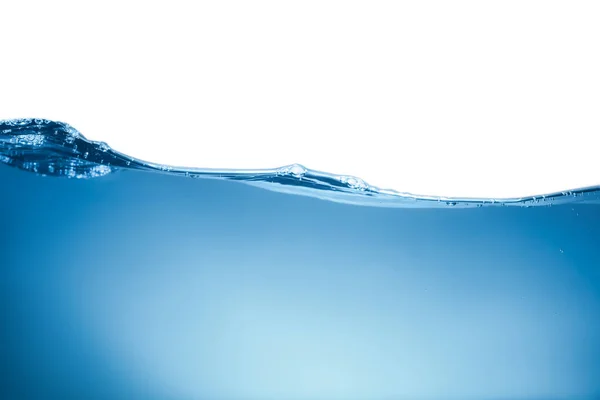 Чисто Голубая Волна Воды Белом Фоне — стоковое фото