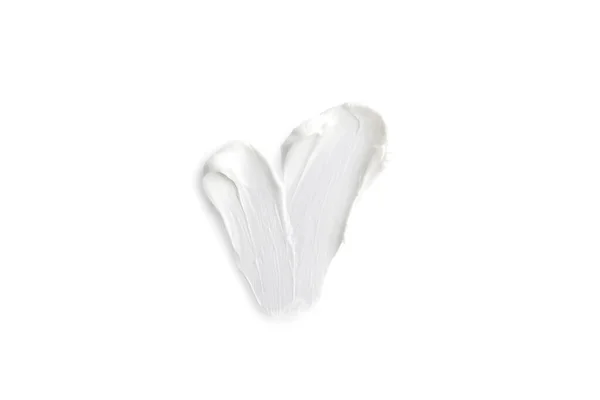 Sample Facial Cream Isolated White Top View — 스톡 사진