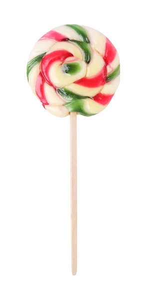 Colorful Lollipop Isolated White Top View — Stok fotoğraf