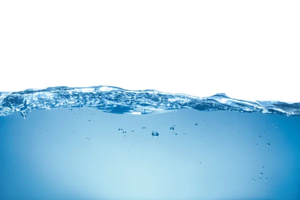 Splash Água Azul Clara Sobre Fundo Branco — Fotografia de Stock