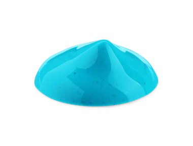 Beyaz arka planda turkuaz boya örneği