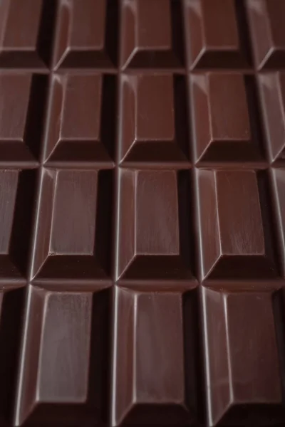 Deliciosa Barra Chocolate Negro Como Fondo Primer Plano —  Fotos de Stock