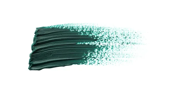 Σκούρο Πράσινο Χρώμα Λάδι Εγκεφαλικό Επεισόδιο Λευκό Φόντο Πάνω Όψη — Φωτογραφία Αρχείου