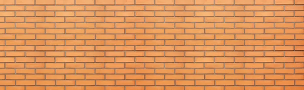 Orangefarbene Backsteinmauer Als Hintergrund Banner Design — Stockfoto