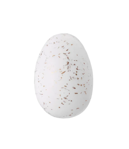 One Painted Easter Egg Isolated White — Stock Photo, Image